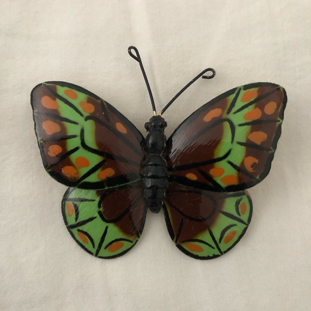 Vintage Weiss Enamel Butterfly Pin